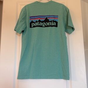 Patagonia Green Short Sleeve Tee Relaxed Fit